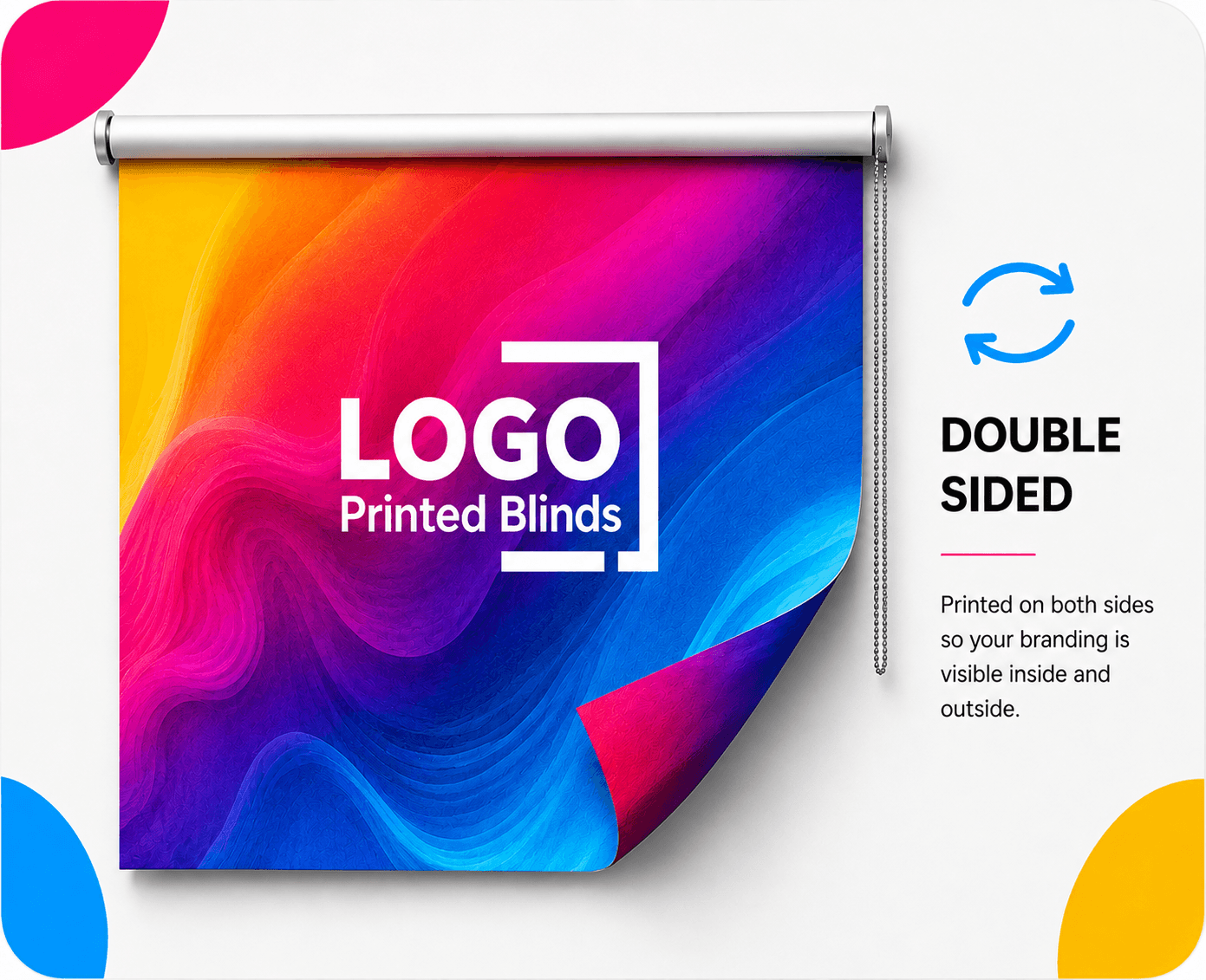 DOUBLE-SIDED PRINTED BLINDS