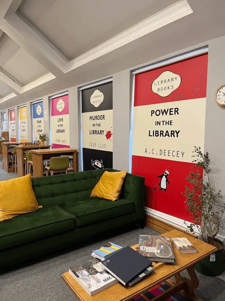 Reeds School commercial printed blinds