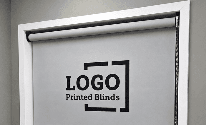 Standard roller blind fitted inside recess