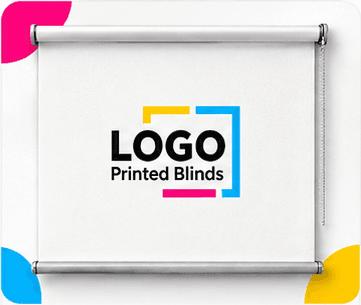 Logo printed commercial blinds